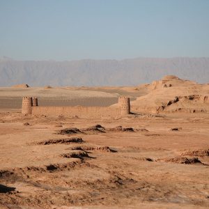 Caravanserai in desert Dasht e Lut Kerman Province Iran 04 1